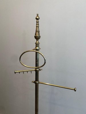 Neoclassical Style Brass Towel Rack, 1920s-BA-1817028