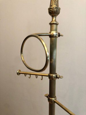 Neoclassical Style Brass Towel Rack, 1920s-BA-1817028