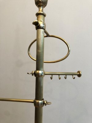 Neoclassical Style Brass Towel Rack, 1920s-BA-1817028