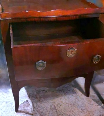 Neoclassical Style Commode in Mahogany & Bronze Decorations-QRS-1059081