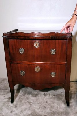 Neoclassical Style Commode in Mahogany & Bronze Decorations-QRS-1059081