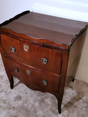 Neoclassical Style Commode in Mahogany & Bronze Decorations-QRS-1059081