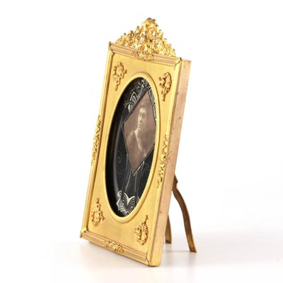 Neoclassical Style Gilded Bronze Photo Frame-WMV-1129317