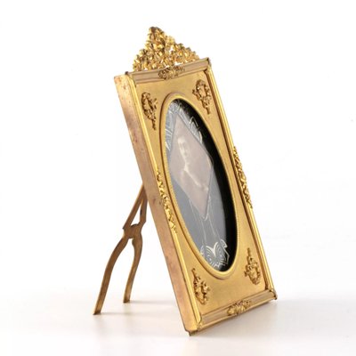 Neoclassical Style Gilded Bronze Photo Frame-WMV-1129317