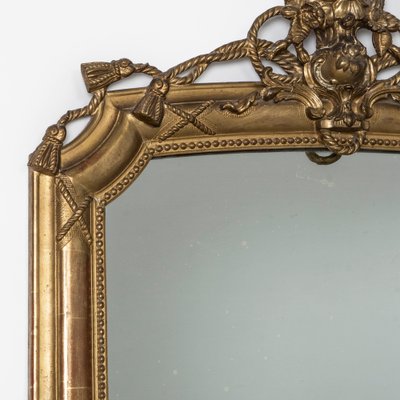 Neoclassical Style Giltwood Rope and Tassel Motif Mirror-YK-1757362