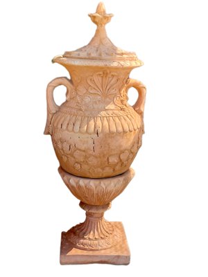 Neoclassical Style Urns or Vases in Terracotta, Set of 2-TCS-1330709