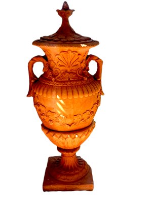 Neoclassical Style Urns or Vases in Terracotta, Set of 2-TCS-1330709