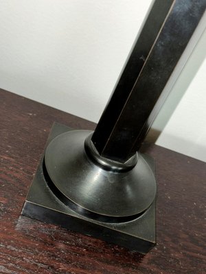 Neoclassical Table Lamp in Patinated Metal, 1940s-ARN-2026615