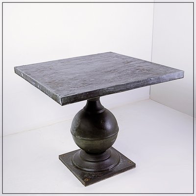 Neoclassical Urn Zinc Pedestal Dining or Centre Table, Late 20th Century-NYF-2024138