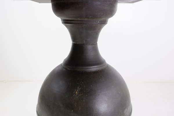 Neoclassical Urn Zinc Pedestal Dining or Centre Table, Late 20th Century-NYF-2024138