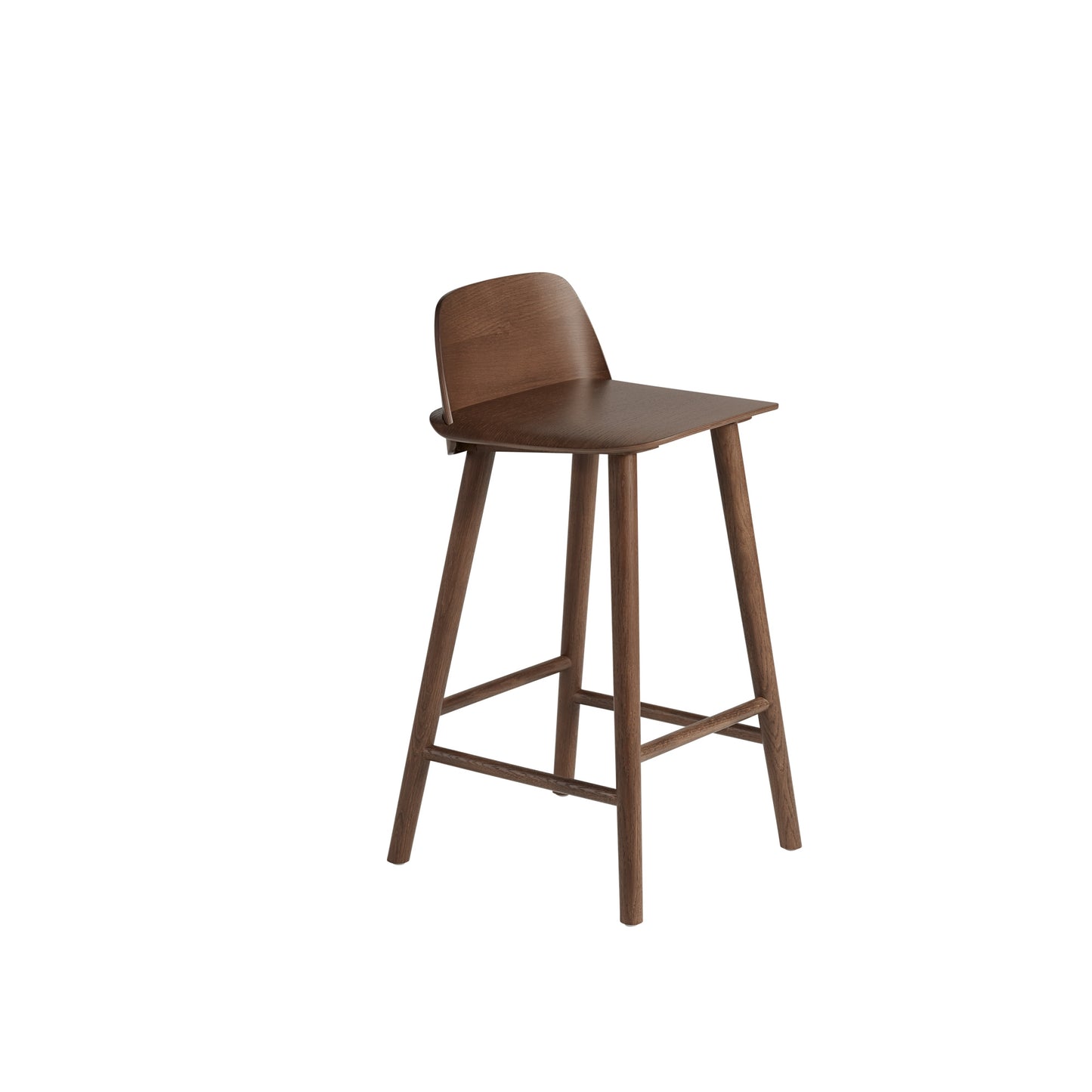 Nerd Bar Stool H65 by Muuto #Dark Brown