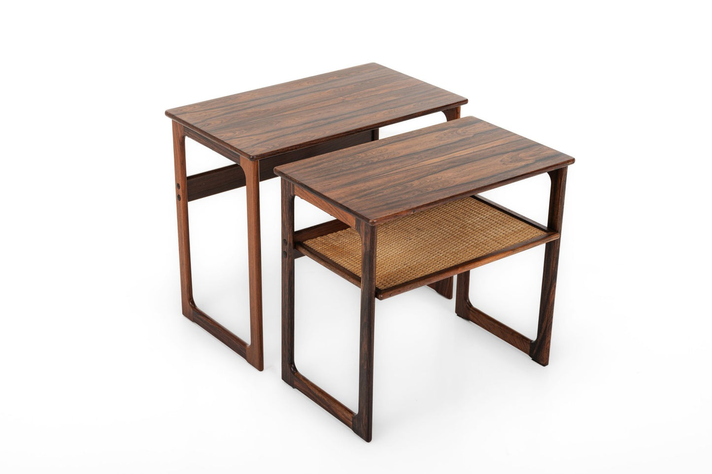 Nesting Tables attributed to Silkeborg Møbelfabrik, 1960s, Set of 2