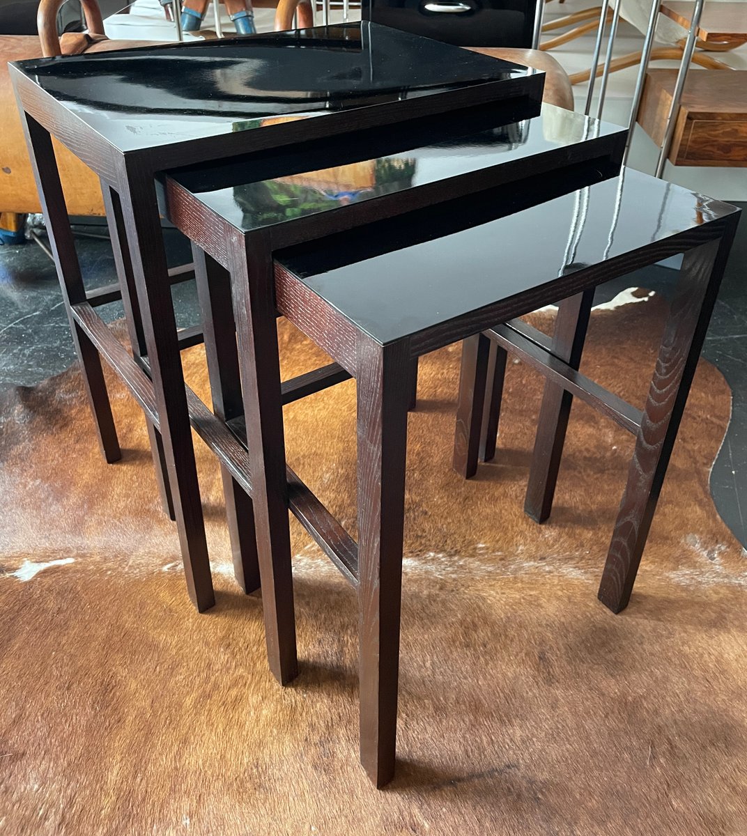 Nesting Tables by Jindrich Halabala for Up Závody, 1930s, Set of 3