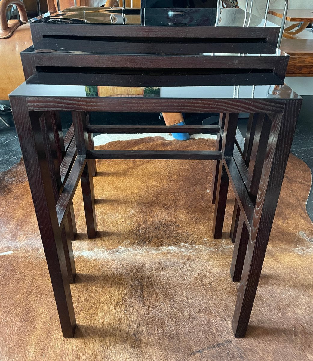 Nesting Tables by Jindrich Halabala for Up Závody, 1930s, Set of 3