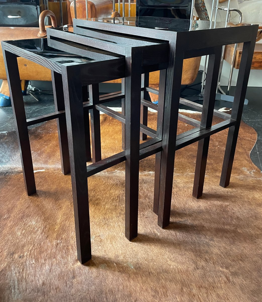 Nesting Tables by Jindrich Halabala for Up Závody, 1930s, Set of 3