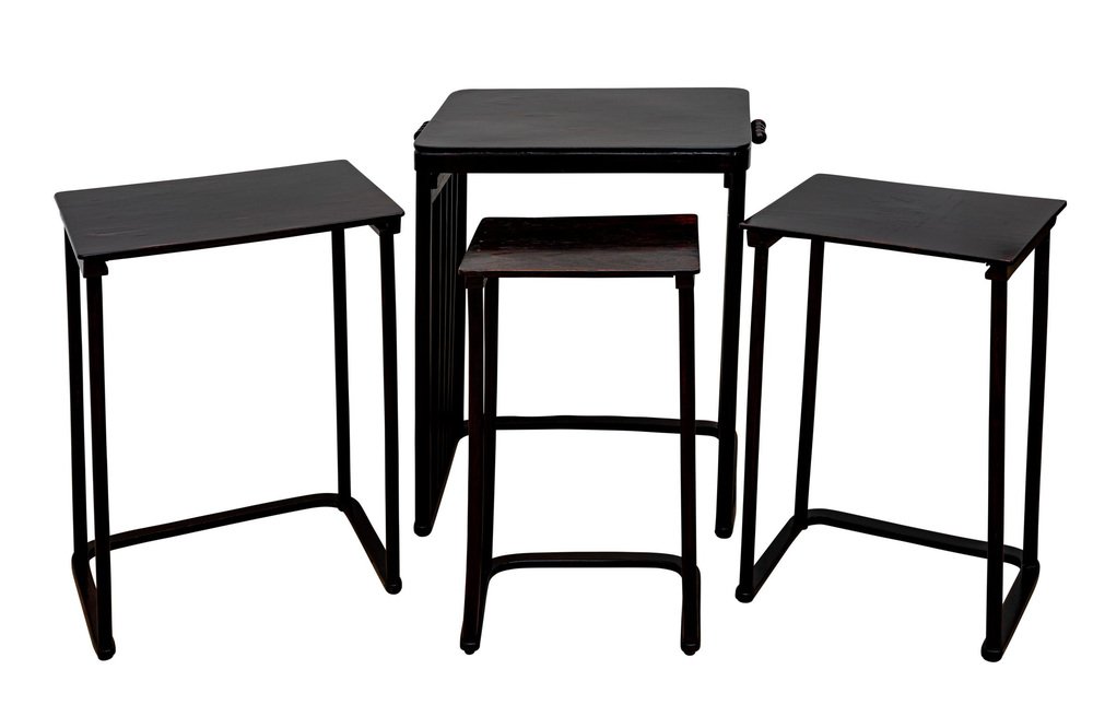 Nesting Tables by Josef Hoffmann for J.& J. Kohn, 1906, Set of 4