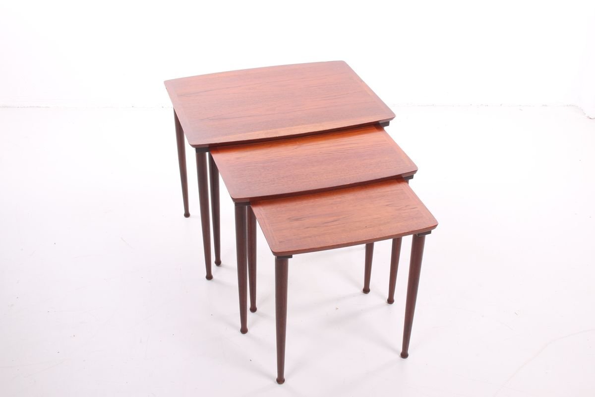 Nesting Tables by Poul Jensen for Selig, 1960s, Set of 3-EZZ-784423