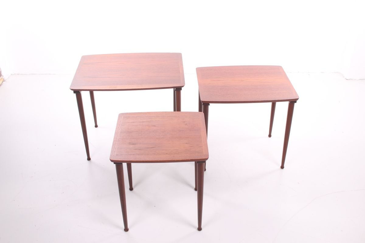 Nesting Tables by Poul Jensen for Selig, 1960s, Set of 3