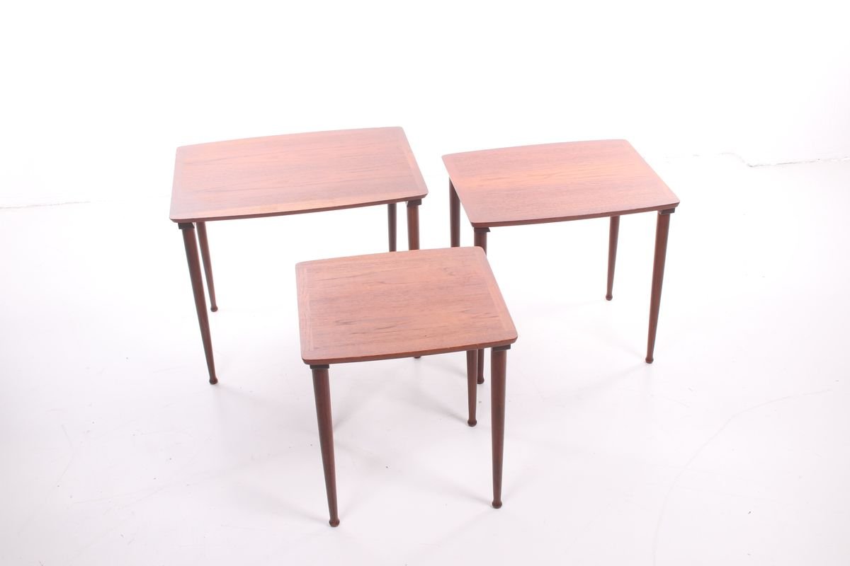 Nesting Tables by Poul Jensen for Selig, 1960s, Set of 3