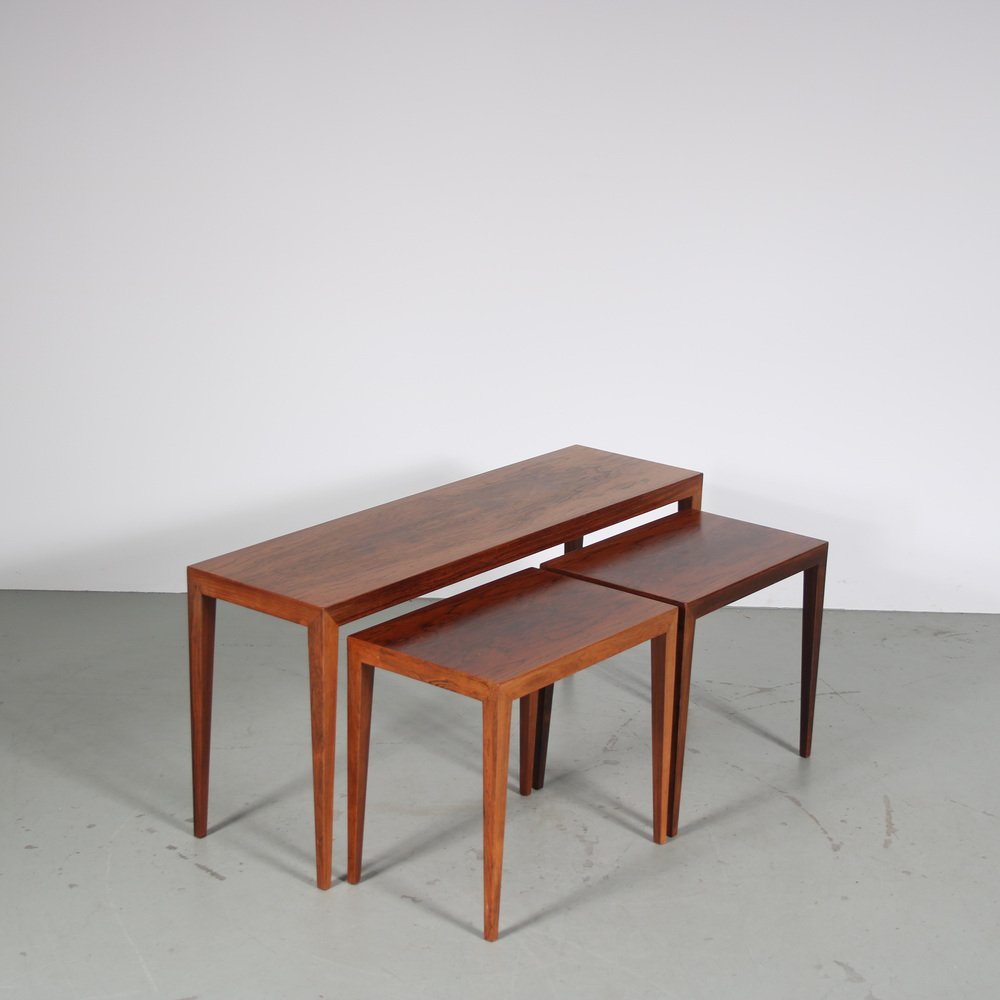 Nesting Tables by Severin Hansen, Denmark, 1960, Set of 3