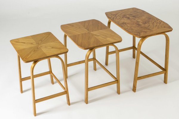 Nesting Tables from Bodafors, 1930s, Set of 3-NL-1372571