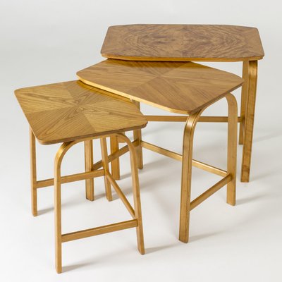 Nesting Tables from Bodafors, 1930s, Set of 3-NL-1372571