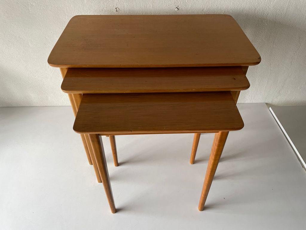 Nesting Tables from Lotos, Germany, 1960s, Set of 3-RDS-1146549