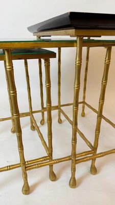 Nesting Tables from Maison Jansen, France, 1960s, Set of 3-FGA-2035212