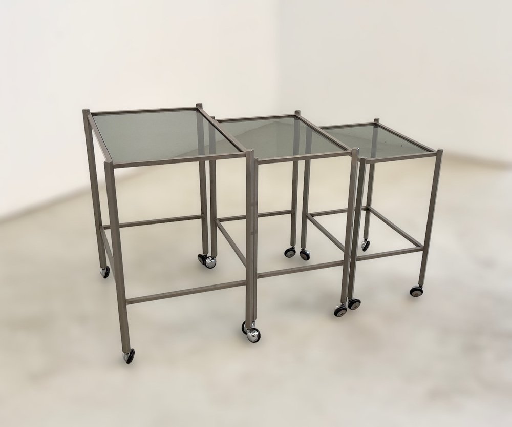 Nesting Tables from Saporiti Italia, 1970s, Set of 3