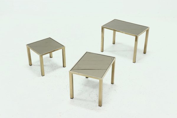 Nesting Tables in 23k Gold Plating from Belgo Chrom, 1970s-VV-1256326