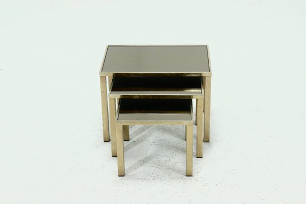 Nesting Tables in 23k Gold Plating from Belgo Chrom, 1970s-VV-1256326