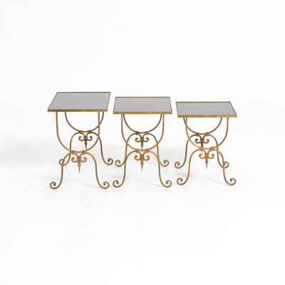 Nesting Tables in Maison Bagues Style, Set of 3-VT-1239589