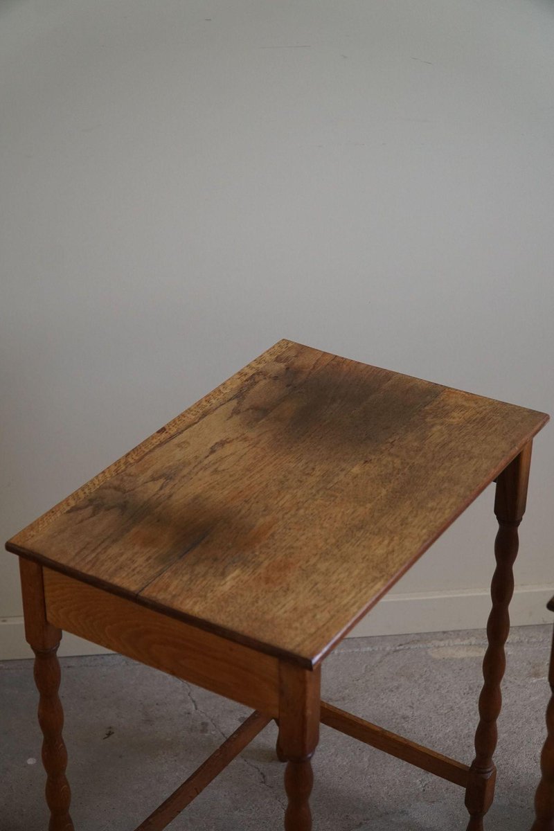 Nesting Tables in Oak, 1950s, Set of 4