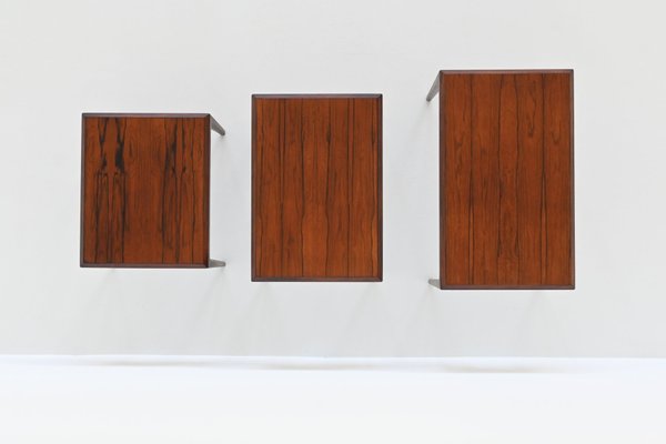 Nesting Tables in Rosewood by Johannes Andersen for CFC Silkeborg, Denmark, 1960s, Set of 3-BXV-2034647