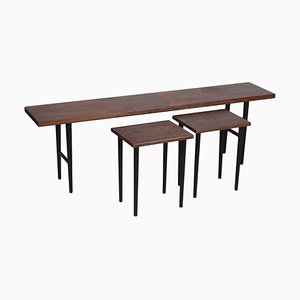 Nesting Tables in Rosewood by Kurt Østervig for Jason Furniture, Set of 3-MTD-1400269