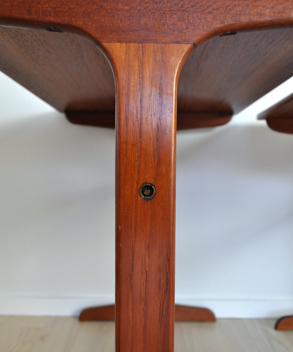 Nesting Tables in Solid Teak, Denmark, 1960s, Set of 3