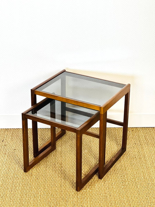 Nesting Tables in Teak, 1960s, Set of 2