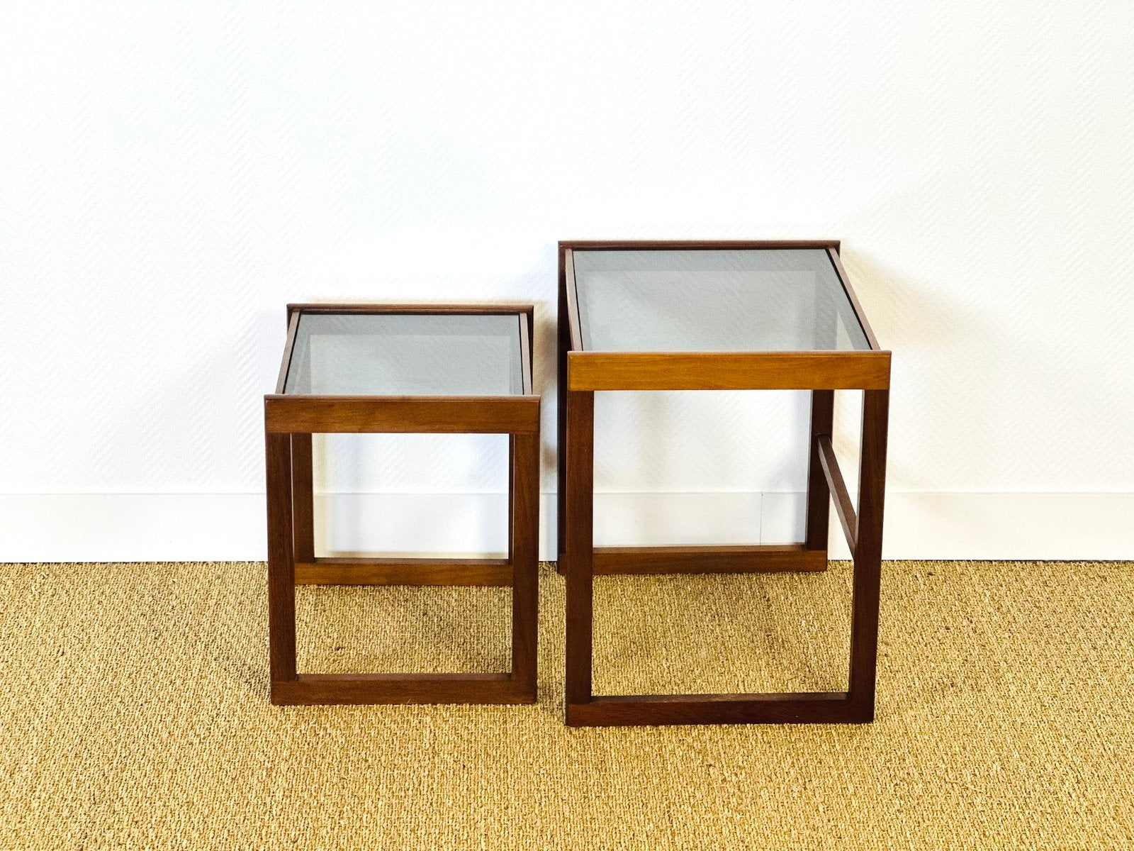 Nesting Tables in Teak, 1960s, Set of 2