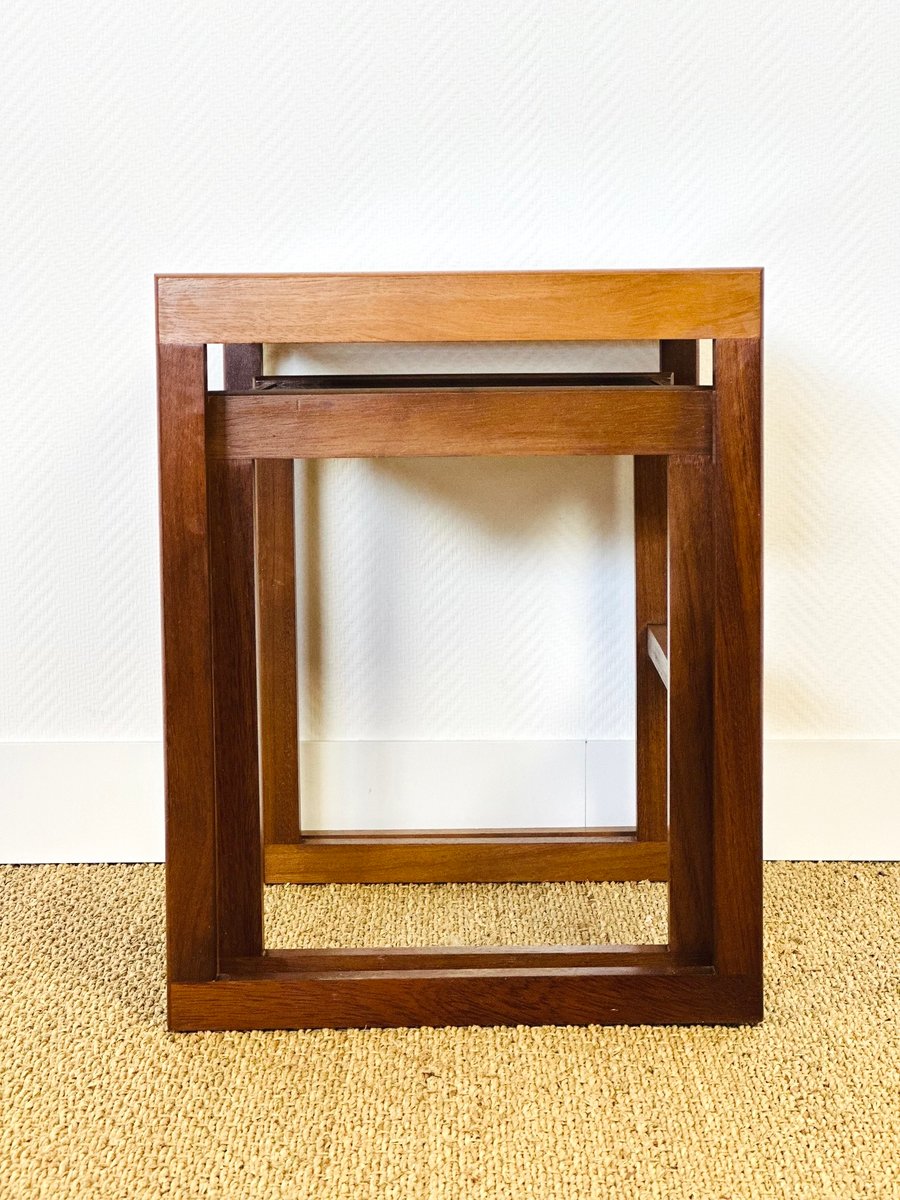 Nesting Tables in Teak, 1960s, Set of 2