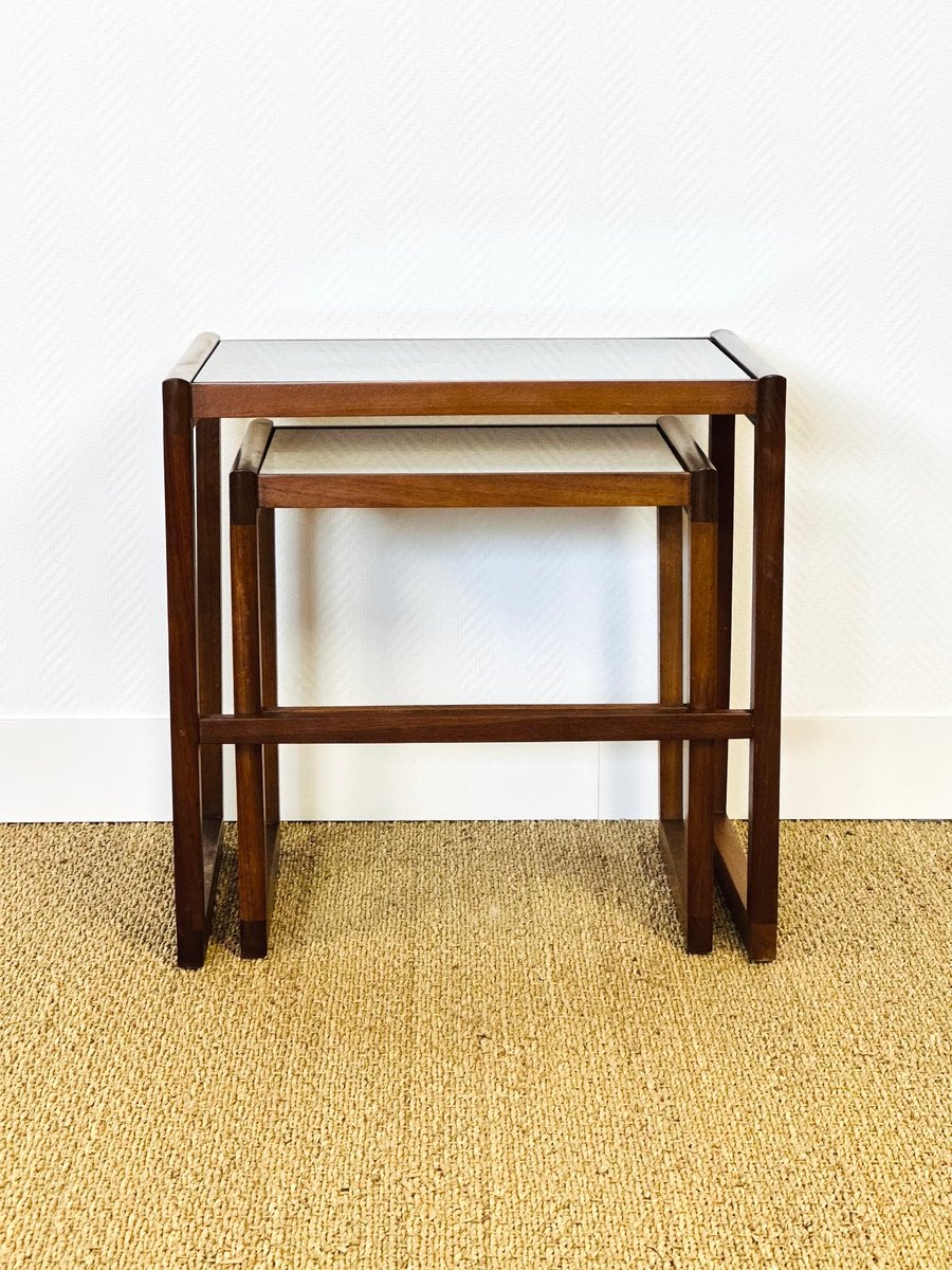 Nesting Tables in Teak, 1960s, Set of 2