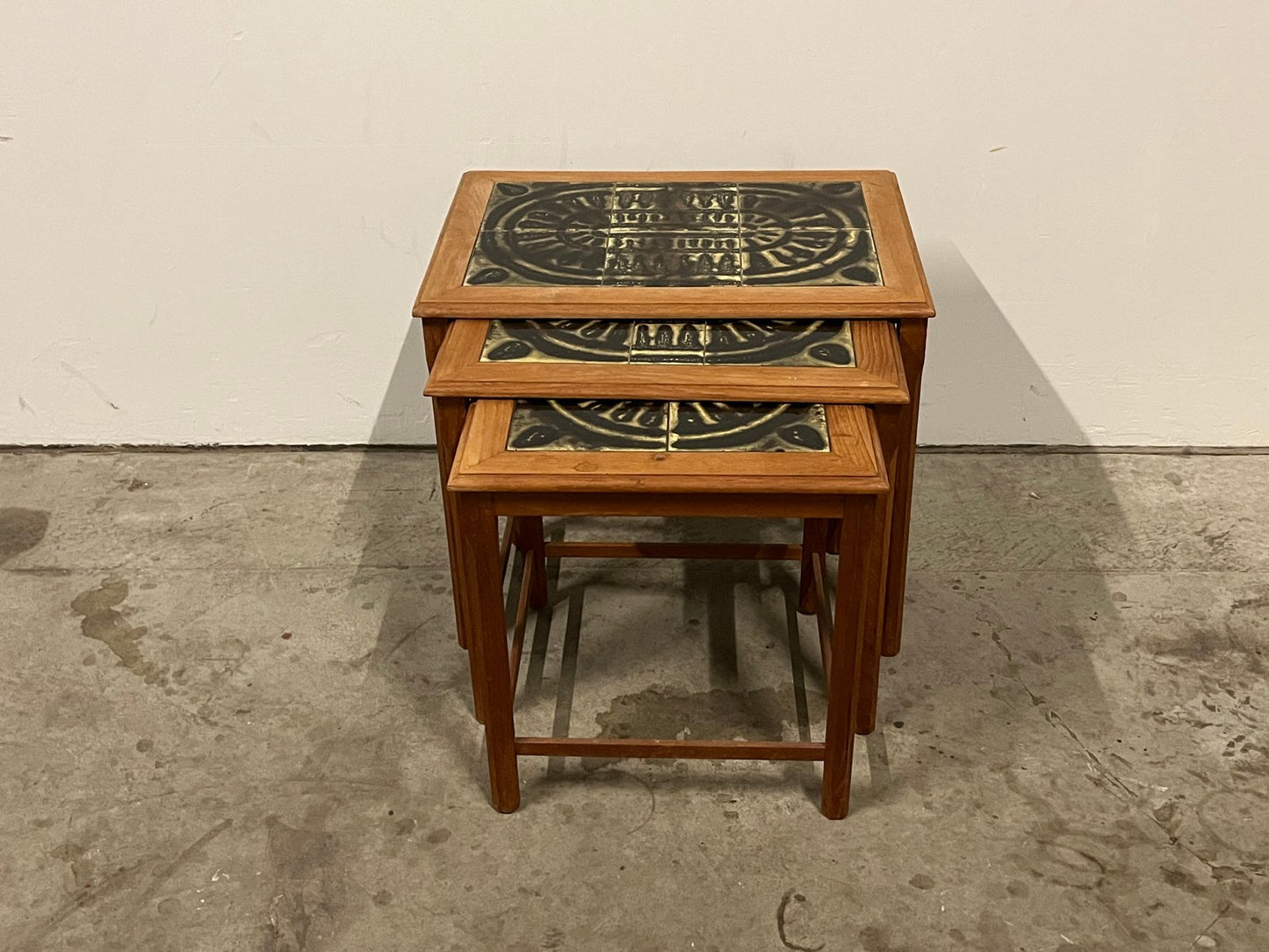 Nesting Tables in Teak, 1960s, Set of 3