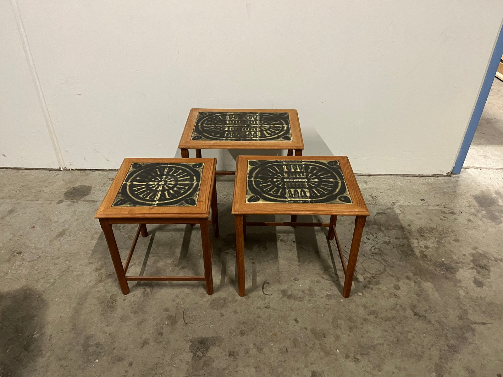 Nesting Tables in Teak, 1960s, Set of 3