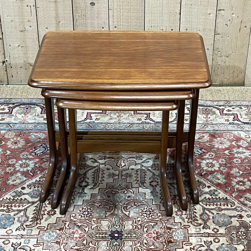 Nesting Tables in Teak, 1970s, Set of 3