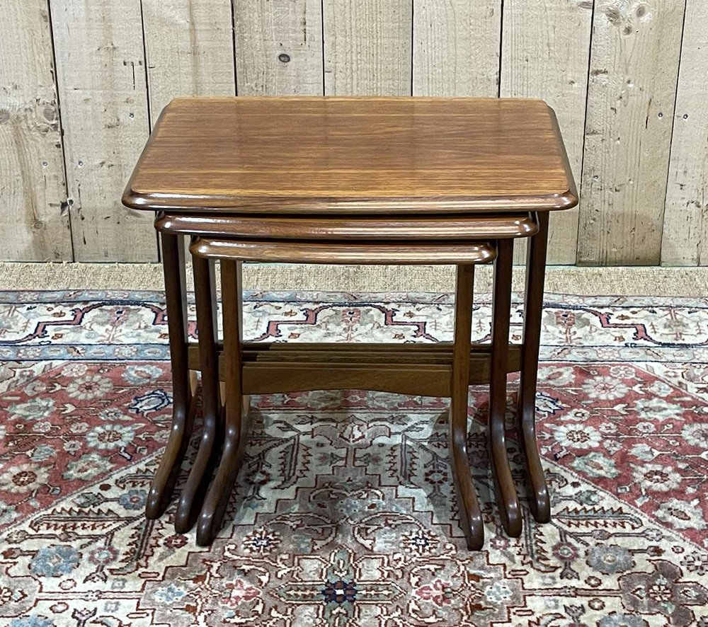 Nesting Tables in Teak, 1970s, Set of 3