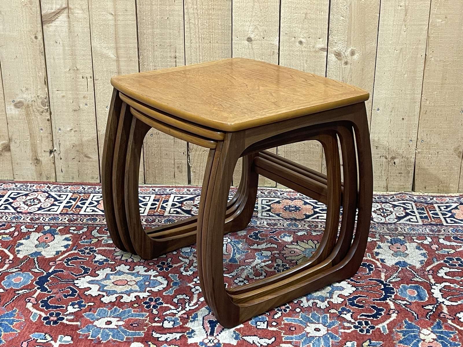 Nesting Tables in Teak, 1970s, Set of 3