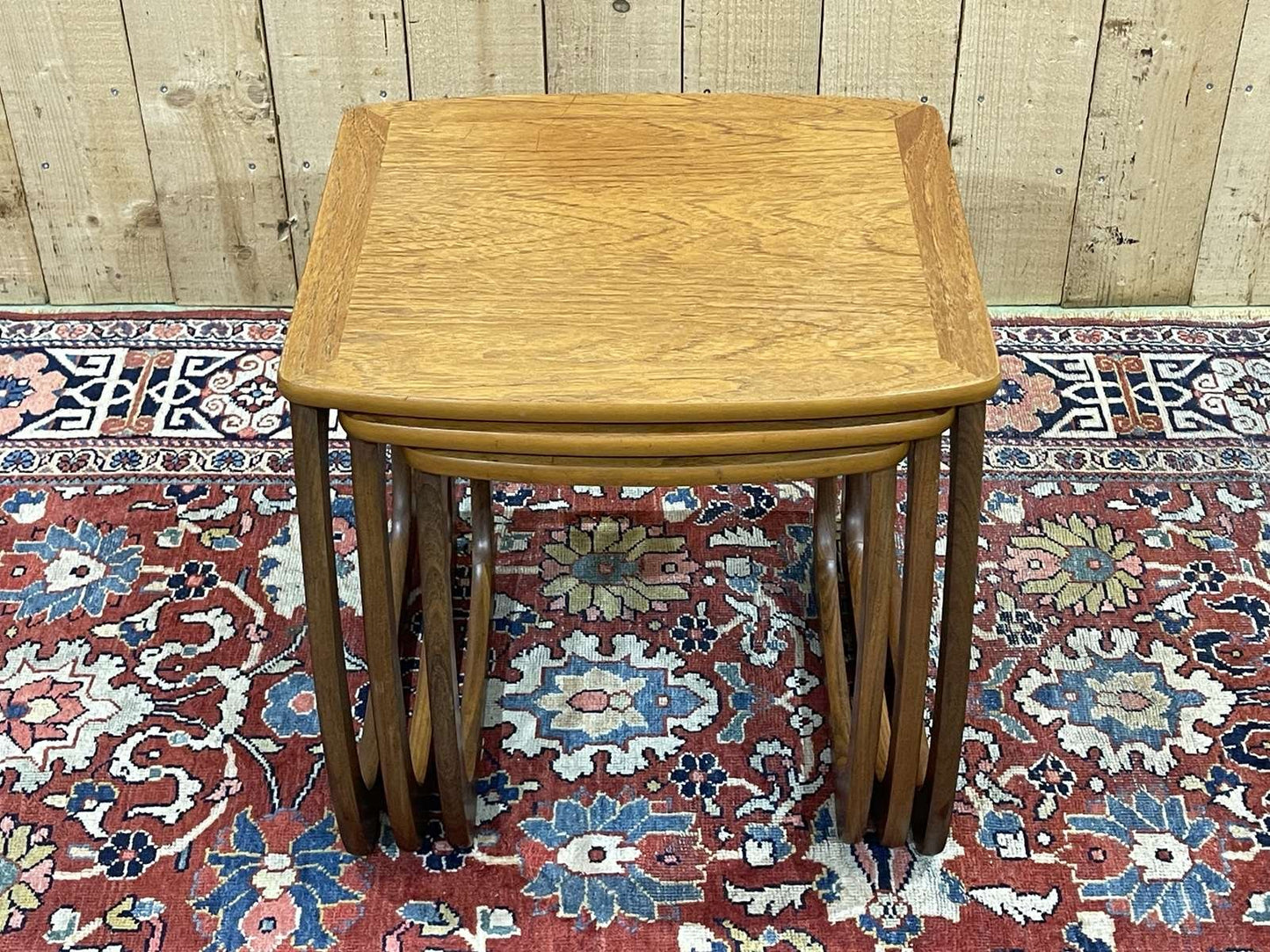 Nesting Tables in Teak, 1970s, Set of 3