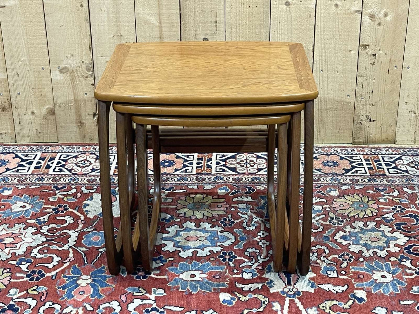 Nesting Tables in Teak, 1970s, Set of 3