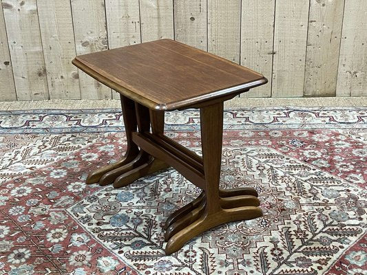 Nesting Tables in Teak, 1970s, Set of 3-QYF-1756620