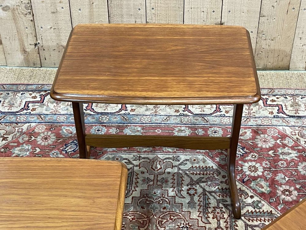 Nesting Tables in Teak, 1970s, Set of 3