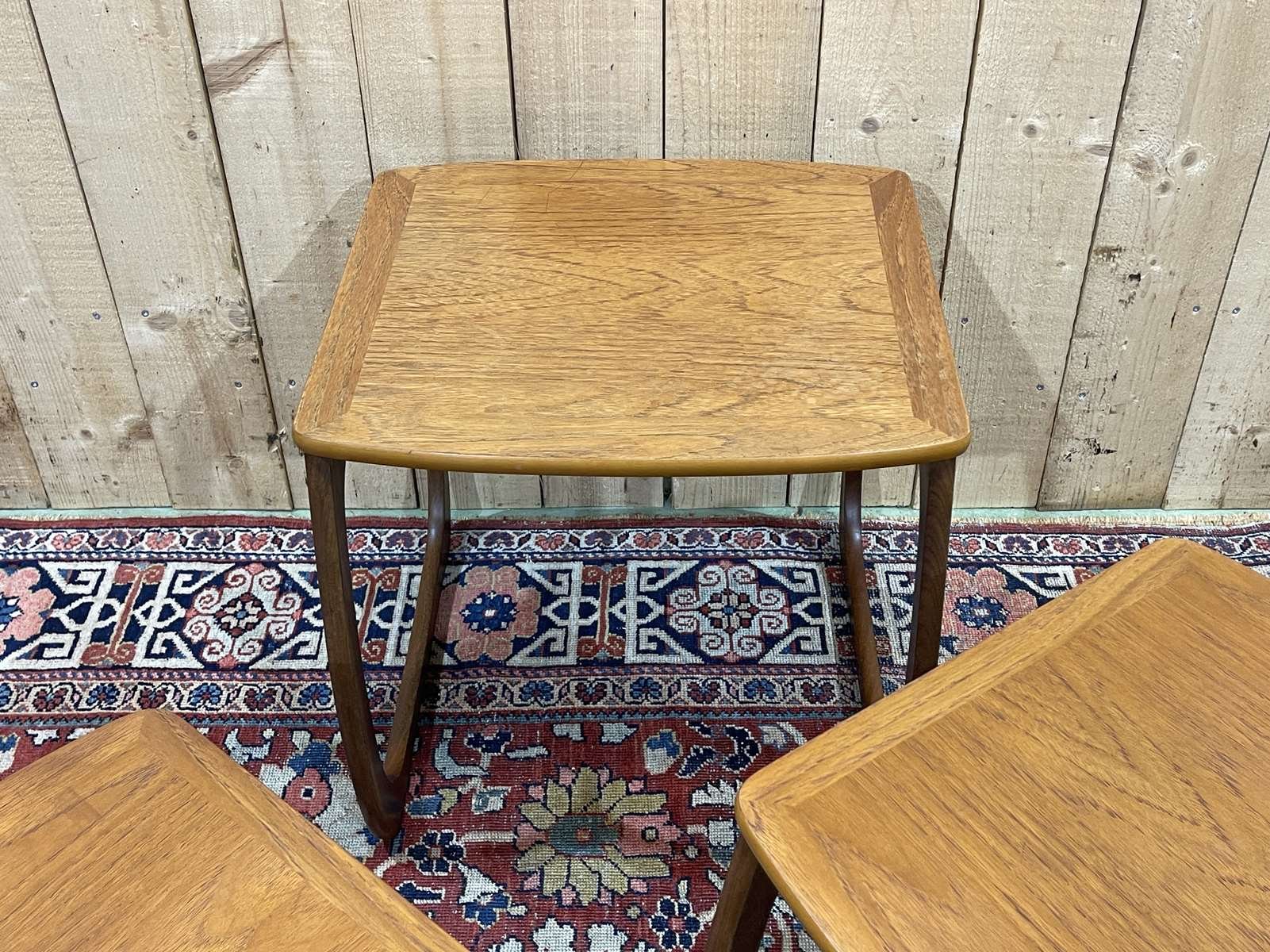 Nesting Tables in Teak, 1970s, Set of 3